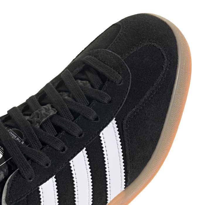 adidas gazelle silver green womens Adidas Gazelle Suede Lace Up Leather Trainers In Black White  4feetshoes