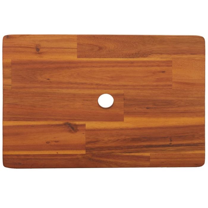 Tabouret Escabeau 2 Marches VidaXL - Bois D'acacia Solide, 40x38x50 Cm Environ, Neuf