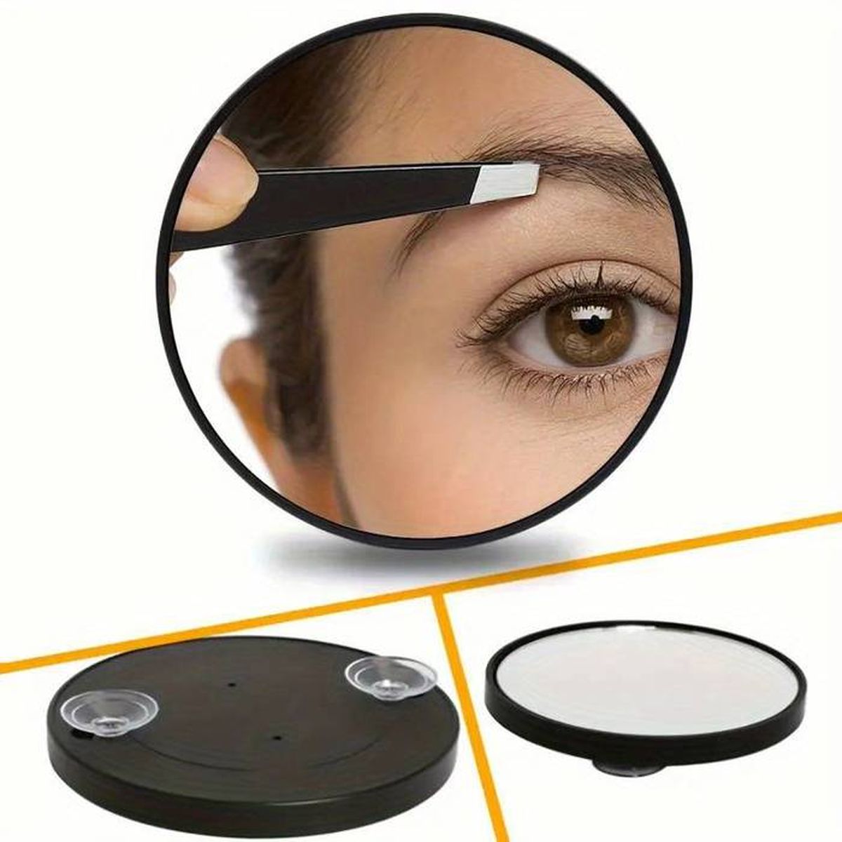 Miroir Grossissant X10 Incassable à Ventouse Puissante Miroir grossissant fois 10 - Cdiscount
