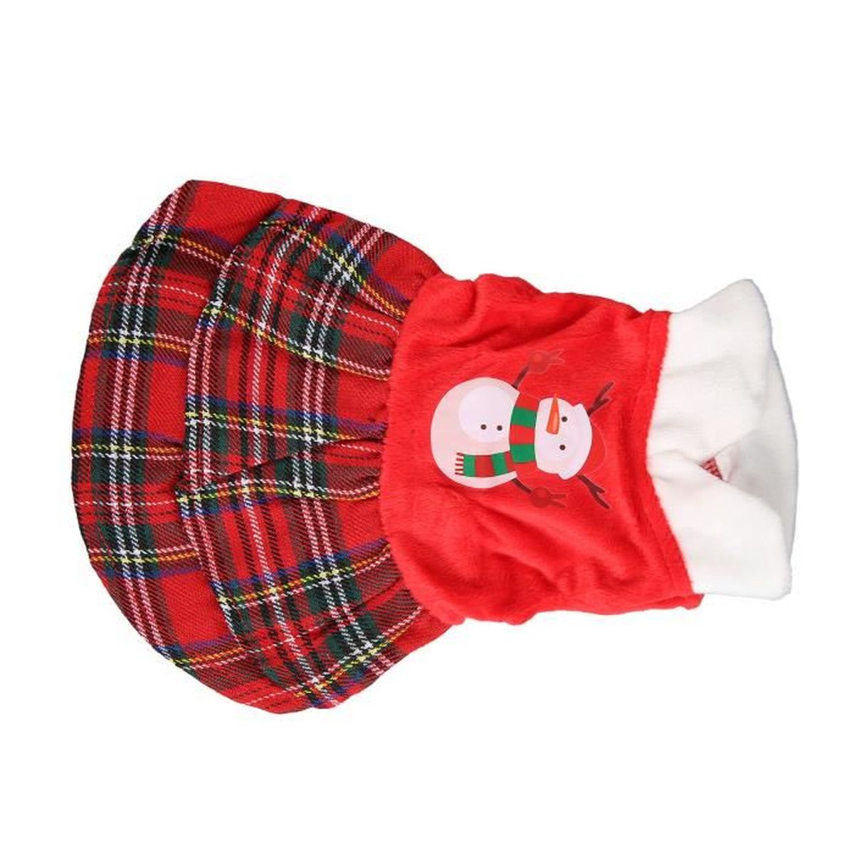Robe de Noel de chien Robe de Noël pour chien manches une pièce jupe de