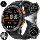 AIMIUVEI GPS Montre Connectée Homme 1.43" HD, Appels Bluetooth, 100+ Sports, Sommeil, Étanche, Assistant vocal , 2 Bracelets, Noir
