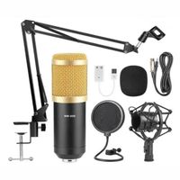 S-NW-800 Microphone à Condensateur et NW-35 Réglable d'Enregistrement Bras de Suspension avec Support Antichoc et Kit de Montage Pin