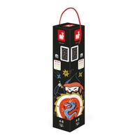 Jeu de fléchettes magnétiques Ninja - JANOD - 6 fléchettes aimantées en plastique - jeu d'adresse dès 4 ans