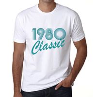 Homme Tee-Shirt Classique 1980 – Classic 1980 – 43 Ans T-Shirt Cadeau 43e Anniversaire Vintage Année 1980