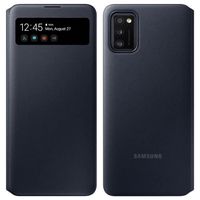 Étui Samsung Galaxy A41 Translucide S View Wallet Cover Original Samsung Noir