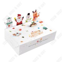 TD® Emballage cadeau de noël, boîte en papier tridimensionnelle, animal mignon, bonbons, biscuits, boîte pliante 10 pièces