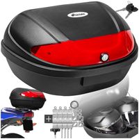 TOP CASE - TECTAKE - Coffre de moto MATZE Volume 48 L espace pour 2 casques - Noir