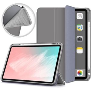 MICH - Housse iPad Air 10,9 / Pro 11 en cuir recyclé - Gris
