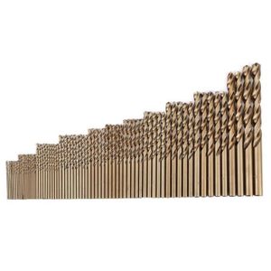 50pcs Cobalt Foret Set Pour Acier Inoxydable Métal Hss-Co Cobalt Mèche Durable 