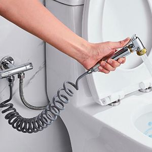 DOUCHETTE - FLEXIBLE ABS Flexible de douche pour eau plomberie Toilette Bidet Pistolet pulvérisateur Salle de bains (gris)-YIG