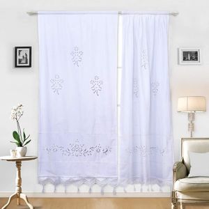 Wallpaper Rideau En Coton Avec Broderie Achat Vente Pas Cher For Free