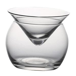 CAVIAR FUNNING-1 ensemble sphérique spécial à boire en cristal porte-boissons alcool caviar verre conique tasse moléculaire pour la maison