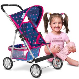 LANDAU - POUSSETTE Kinderplay Poussette Poupee, Poussette Jouet - Poussette Landeau Bebe pour Poupée pour Poupon, avec Prise Souple, KP0280T