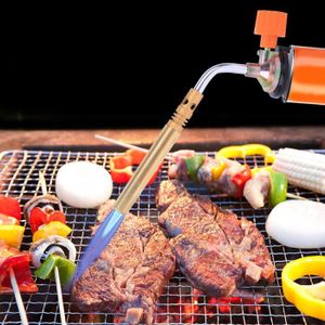 MACHINE DE SOUDURE Chalumeau à brûleur à gaz QIILU - Pistolet de soudage à allumage manuel réglable pour barbecue extérieur