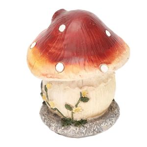 Décoration de maison miniature - SALUTUYA - Maison champignon en résine -  Blanc - Asymétrique - 10*10*11cm - Cdiscount Jardin