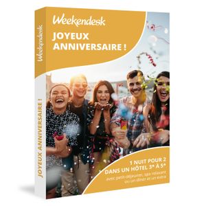 COFFRET CADEAU SEJOUR - WEEK END A TELECHARGER Weekendesk - Coffret cadeau - Joyeux Anniversaire 