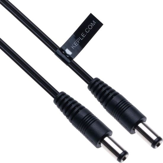 Câble DC 5.5mm Mâle Vers 4 Embouts - 5V, 5.5x2.5/2.1mm, 4.0x1.7mm, 3.5x1.3mm, 150 Cm - 13