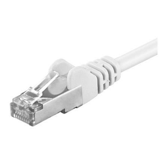 Alpexe Cat 5e Cable Reseau F Utp 2xrj45 Connecteur Feuille De Blindage Cat 5 025 Ftp Blanc 0 25m Prix Pas Cher Cdiscount