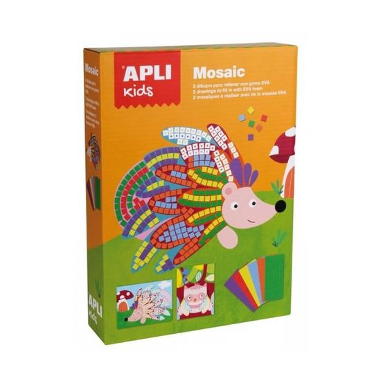 Kit Mosaïque En Mousse Apli Kids Sea World - 4 Illustrations Créatives Pour Enfants Dès 4 Ans