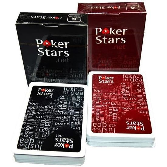 Lot De 4 Jeux De Poker Relaxdays - Cartes Plastique Résistantes à L'Eau, 54 Cartes Avec Joker