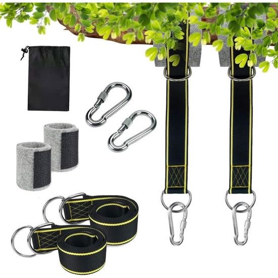 Sangle Hamac Fixation Balançoire Arbre Sécurité et Durabilité Utilisation Extérieur
