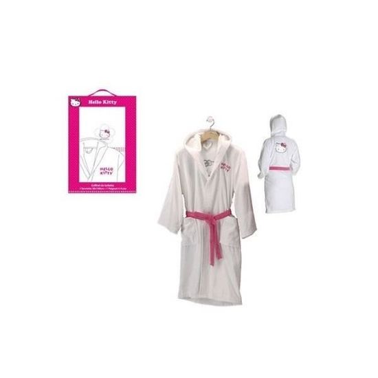 Peignoir HELLO KITTY WHITE pas cher