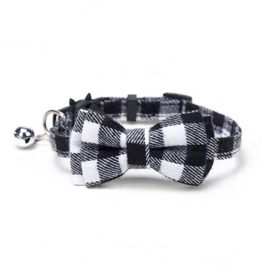 Collier De Noël Pour Chat Et Chiot - Lot De 4 Avec Nœud Papillon Et Clochette - Taille Réglable - 4