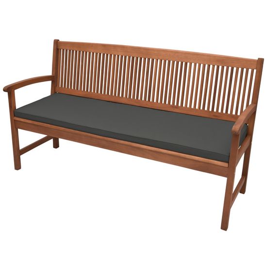 Coussin De Banc Jardin Beautissu 180x48cm - Vert Foncé, Polyester Imperméable