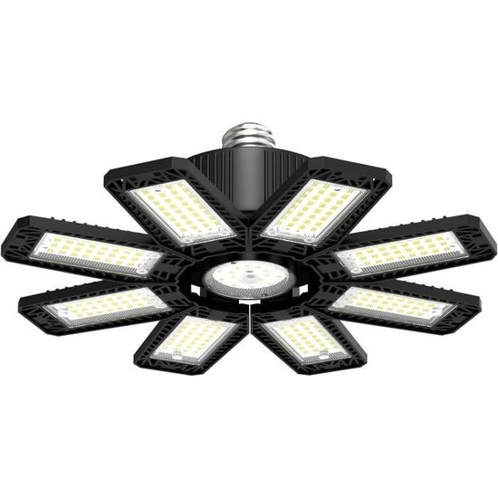 Led Lumière De Garage, Éclairage De Garage À Led, Plafonnier De L'Atelier À Réglable, Éclairage