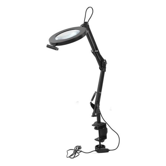 Station De Loupe à Souder 3 Grossissements (2.5X, 7.5X, 10X) Avec Lumière LED Et Pinces – Pour Travaux électroniques Précis