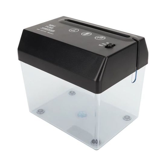 Destructeur De Papier Portable USB Sujurio - Mini Déchiqueteuse, 2 Pages/temps, 4 Mm, Piles Ou USB