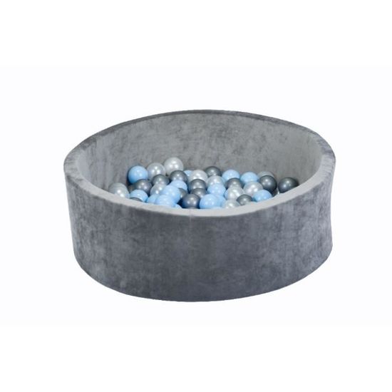 Piscine à Balles MISIOO – 90x30 Cm – Ronde – Avec 200 Balles – Housse Lavable – Certifié EN71