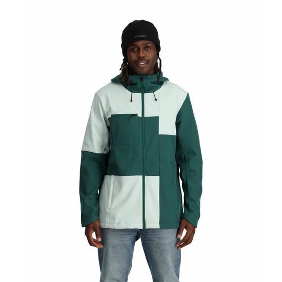 Blouson Spyder Softshell wintergreen M Cdiscount Sport
