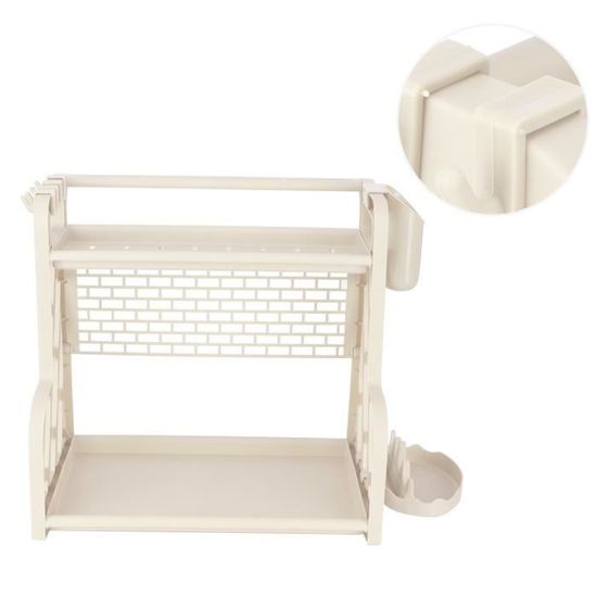 Porte Epices Cuisine Mural, 2PCS Support de Rangement pour Épices en