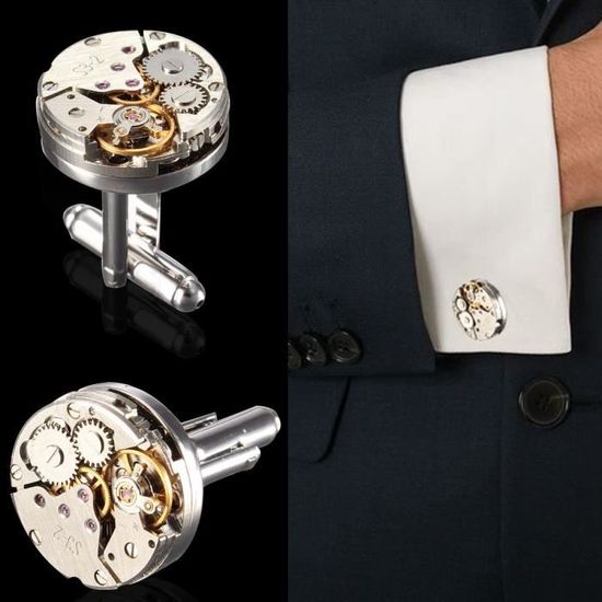 Boutons De Manchette Thomas Pink - Argent Sterling 925 - Forme Cube Rose - Occasion - Luxe Classique Pour Homme