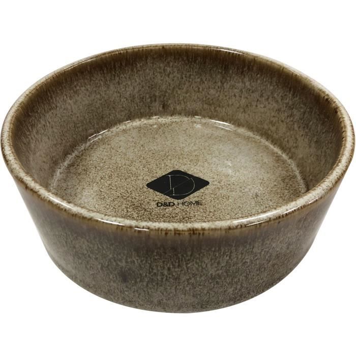D&D Chien Gamelle Et Bol D`Eau Jasper Sand 16,8x16,8x6,5cm 0,644Kg