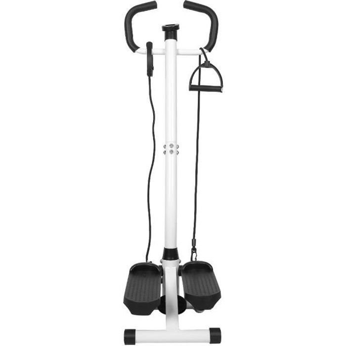 Mini Stepper Horizontal,avec instrument,pour le fitness-Équipement de fitness noir et blanc®HOMBUY