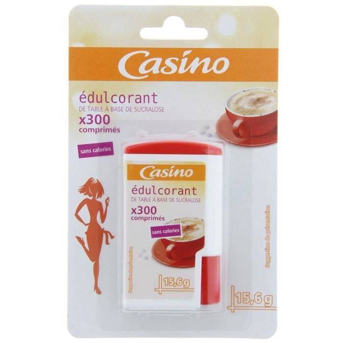 CASINO Edulcorant Sucralose - 300 comprimés - 15,6 g