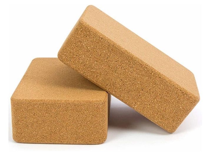 Lot de 2 briques en liège Marron