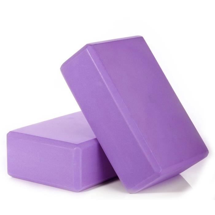 2pcs Yoga Bloquer moussant mousse brique exercice de remise en forme Stretching aide Gym