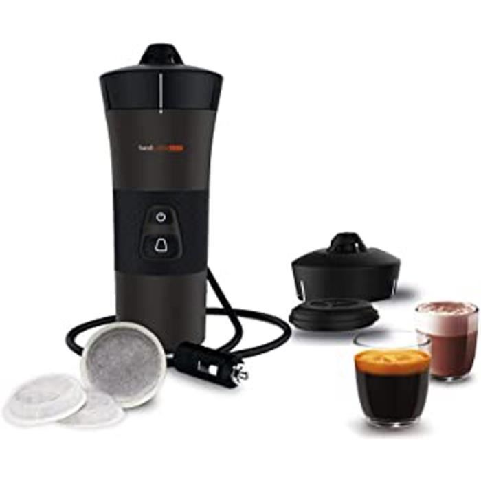Handcoffee Auto 48264 + Accessoire Multi-Boissons 48274 - Machine A Cafe, Cafetiere Portable À Dosette Senseo Pour Voiture 12V