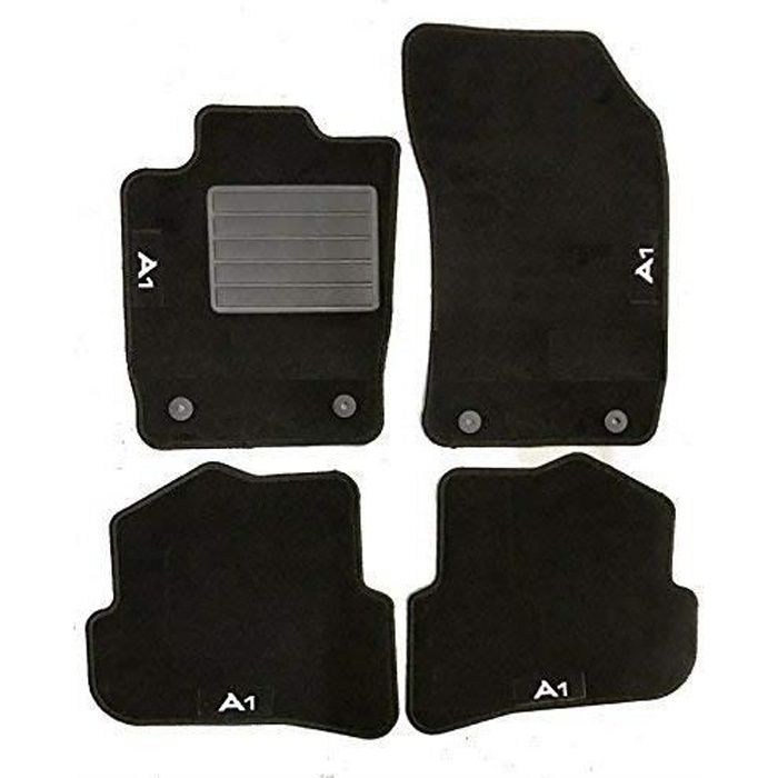 Jeu de 4 tapis moquette pour AUDI A1 2010>