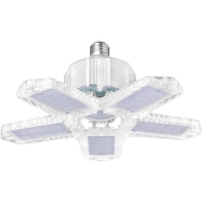 Garage Lumière80-100-120W W LED Light Shop5200 Lumen Déformable Garage Éclairage5 réglable Panneaux Plafonniers pour sousSol Ateli