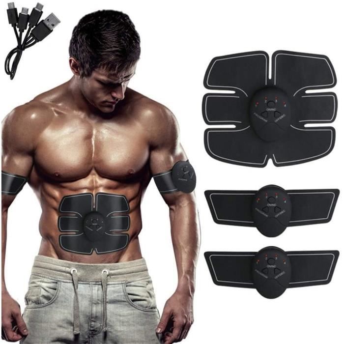 Electrostimulateur Musculaire Entraicircnement Abdominal-Cuisse-Bras Muscle EMS Forme d'exercice Fitness,Ceinture Abdominale Electr