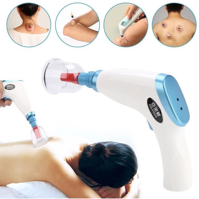 Accessoires de massage manuel Aspirateur électrique Aspiration Ventouses Kit Drainage lymphatique Soulagement de la doul 179079