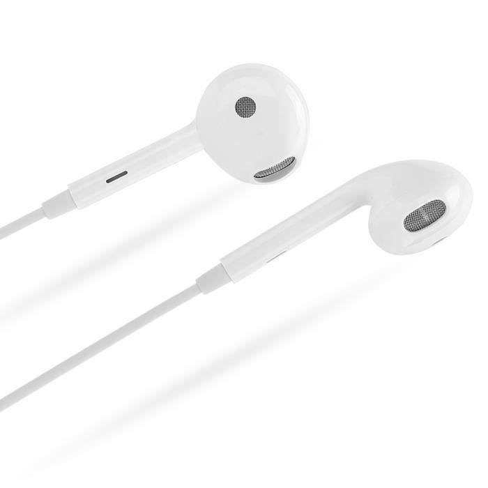 Tbest Casque filaire Écouteur Type-C filaire demi-intra-auriculaire HD blanc pour OPPO Reno R17Pro Find X