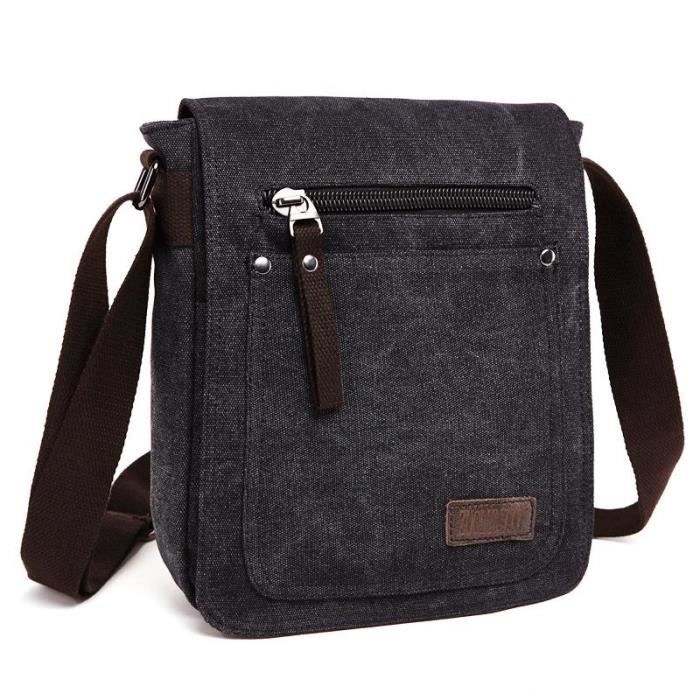 sac bandoulière,Z.L.D. Sac à bandoulière de bonne qualité pour femmes, sacoche diagonale de grande capacité en toile, sac d'école -D