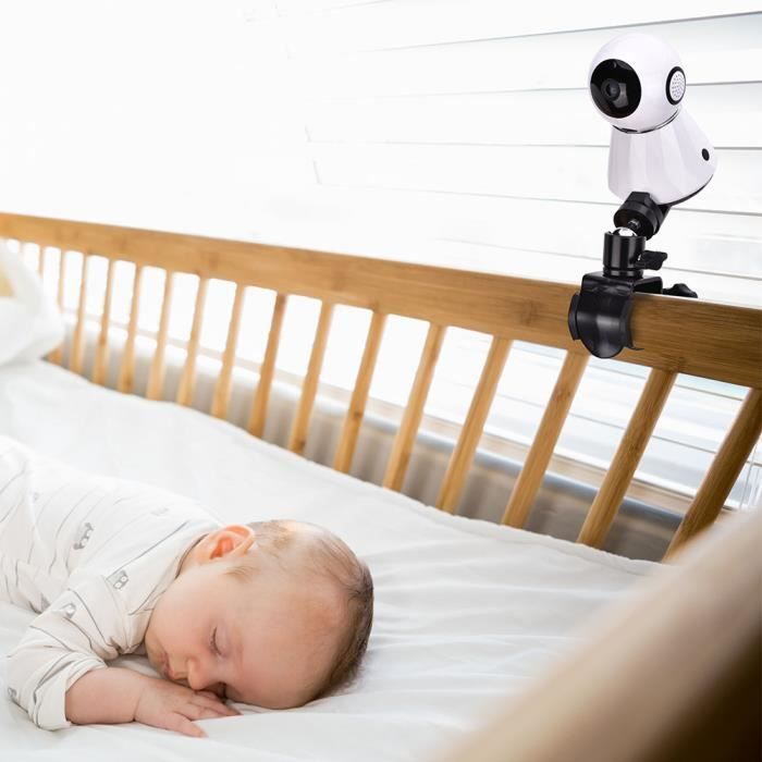BORLAI® support de montage de caméra stable rotatif à 360 degrés 52-100mm, Support de moniteur pour bébé , Noir