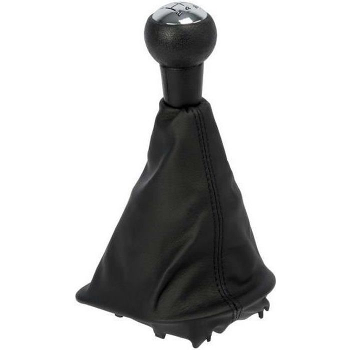 CORONA Pommeau + Soufflet adaptable pour Peugeot 307 - 5 vitesses - Noir