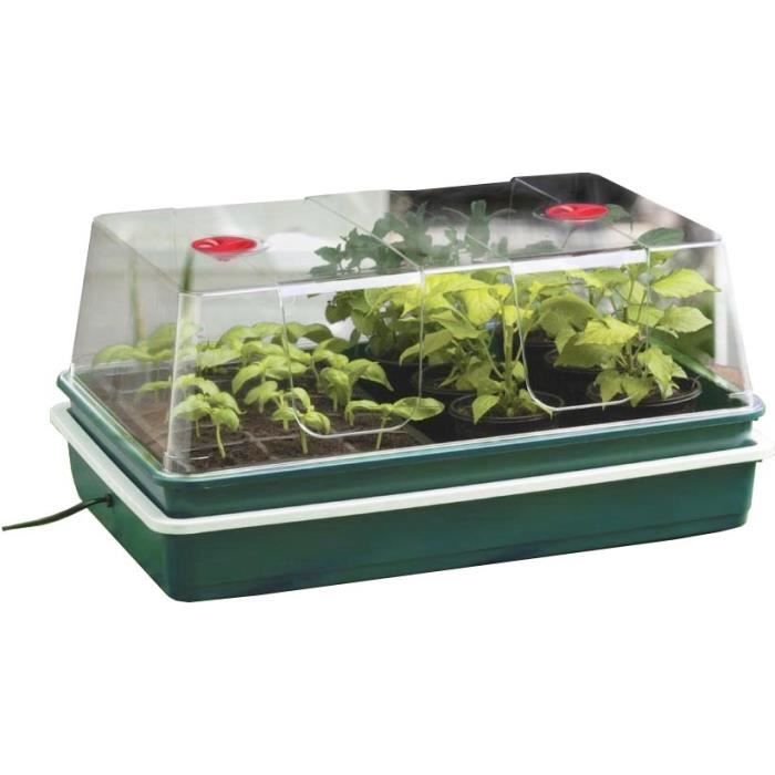 Serre chauffée Dome 24 W Vert